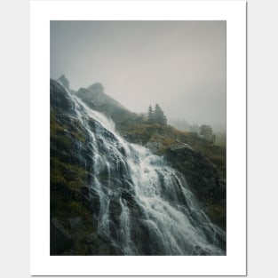 Capra waterfall Posters and Art